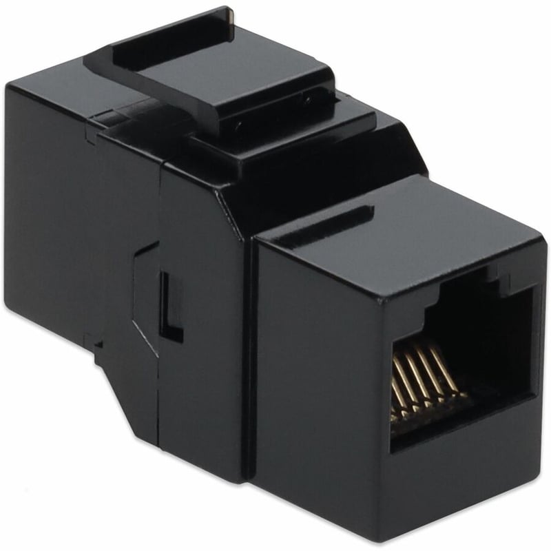 AddOn RJ-45 (Female) to RJ-45 (Female) Black Cat6A UTP Copper Connector - Thumbnail 3