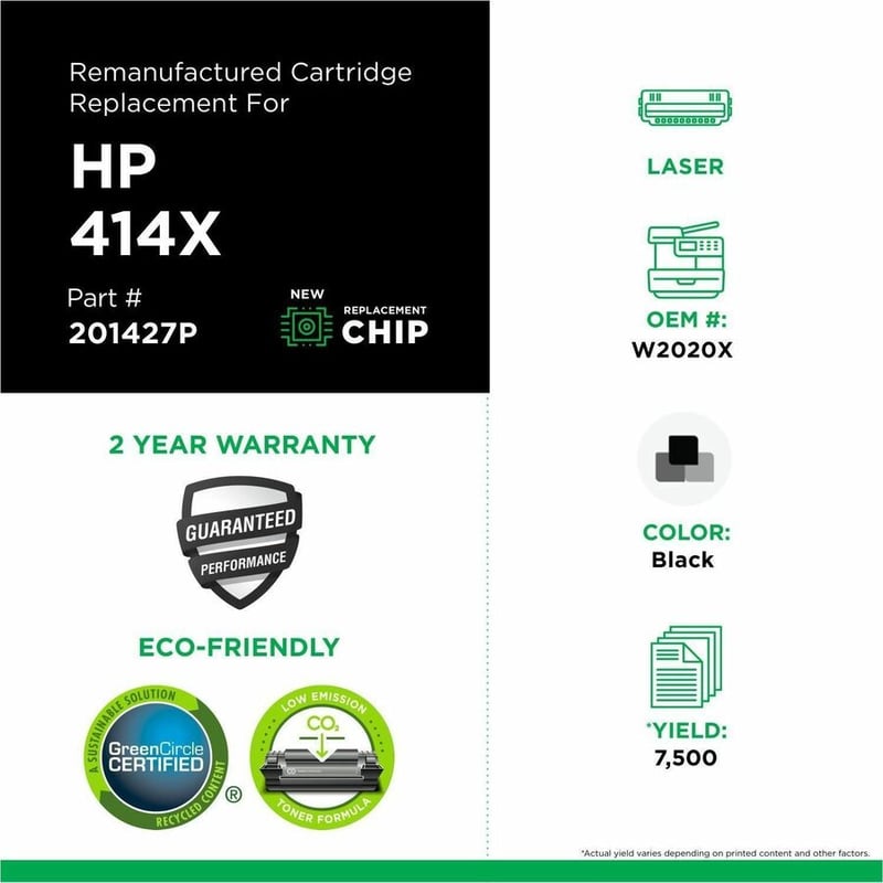 CLOVER IMAGING REMANUFACTURED HP W2020X 414X HIGH YIELD TONER CARTRIDGE ESTIMATE - Thumbnail 3