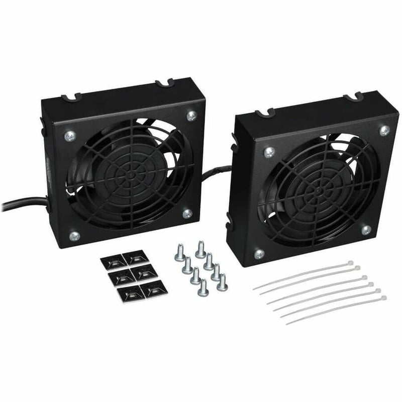 Tripp Lite by Eaton SmartRack Wall-Mount Roof Fan Kit - Dual 230V High-Performance Fans 210 CFM 3 ft. (0.91 m) Cord C14 Input - Thumbnail 4