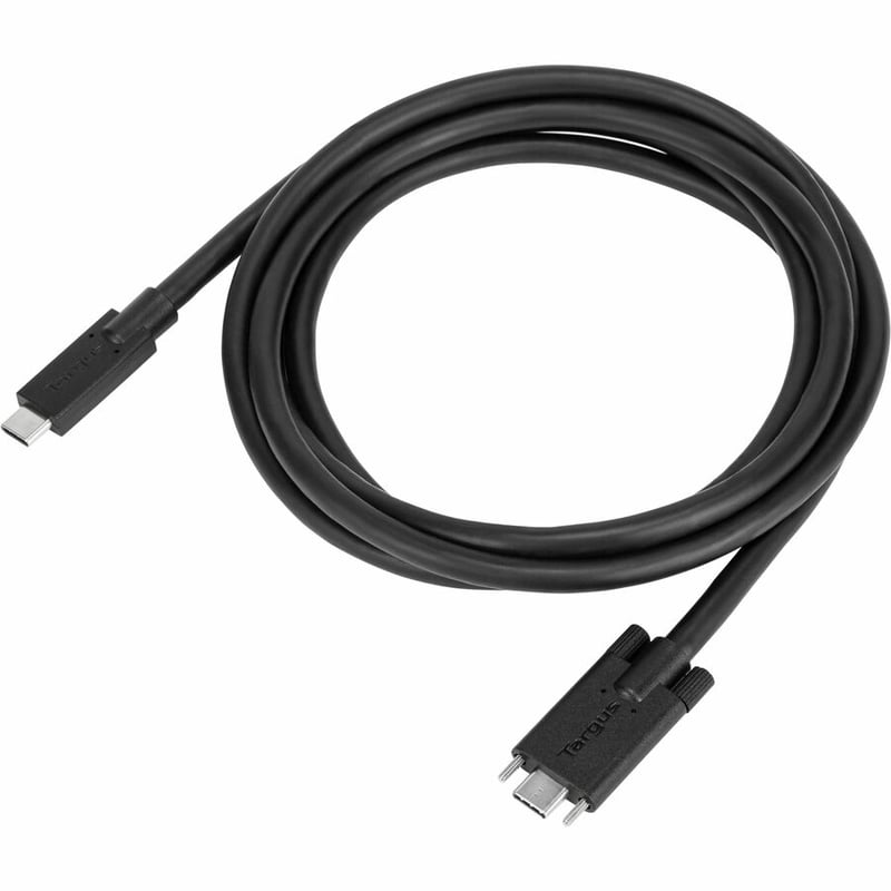 Targus 1.8 Metre USB-C Male to USB-C Male 10Gbps Screw-In Cable - Thumbnail 4