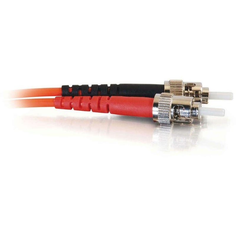 C2G-1m ST-ST 62.5/125 OM1 Duplex Multimode Fiber Optic Cable (TAA Compliant) - Orange - Thumbnail 3