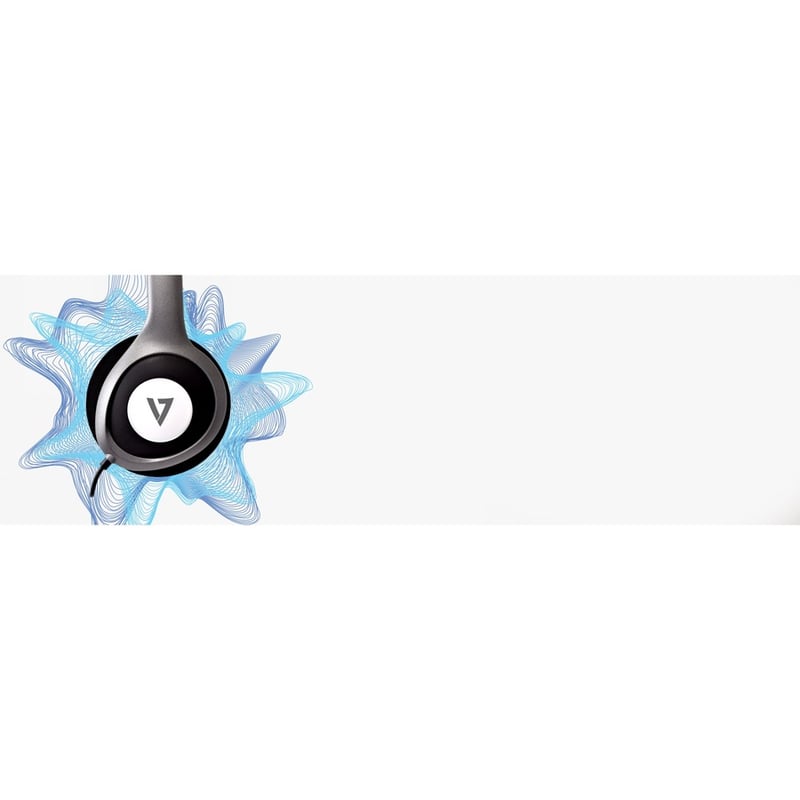 V7 Deluxe Stereo Headphones with Volume Control - Thumbnail 4