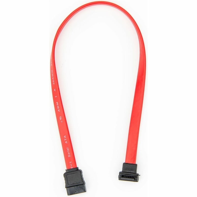 12IN (30 CM) SATA TO LEFT ANGLE SATA 3.0 6GBPS BANDWIDTH RED - Thumbnail 2