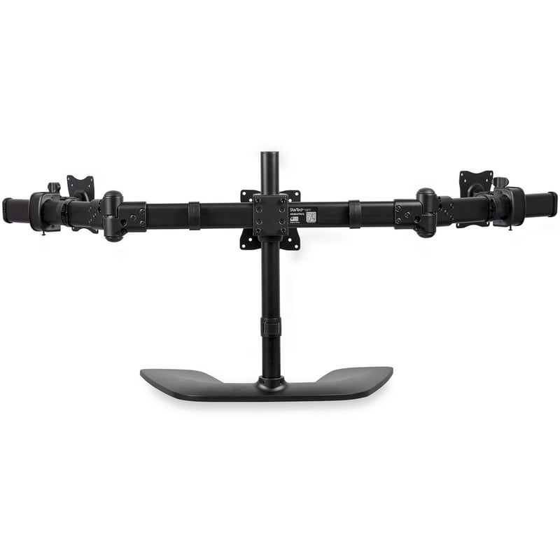 StarTech.com Triple Monitor Stand, Crossbar, Steel & Aluminum, For VESA Mount Monitors up to 27"(17.6lb/8kg), Monitor Stand, 3 Monitor Arm - Thumbnail 5