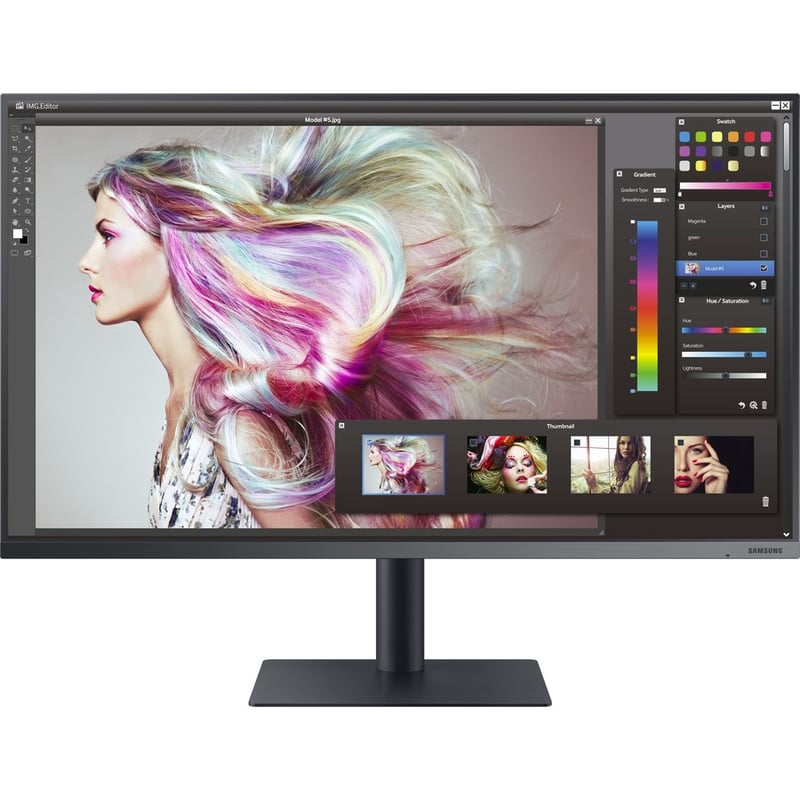 Samsung F32TU874VN 32" Class 4K UHD LCD Monitor - 16:9 - Dark Blue Gray - Thumbnail 3