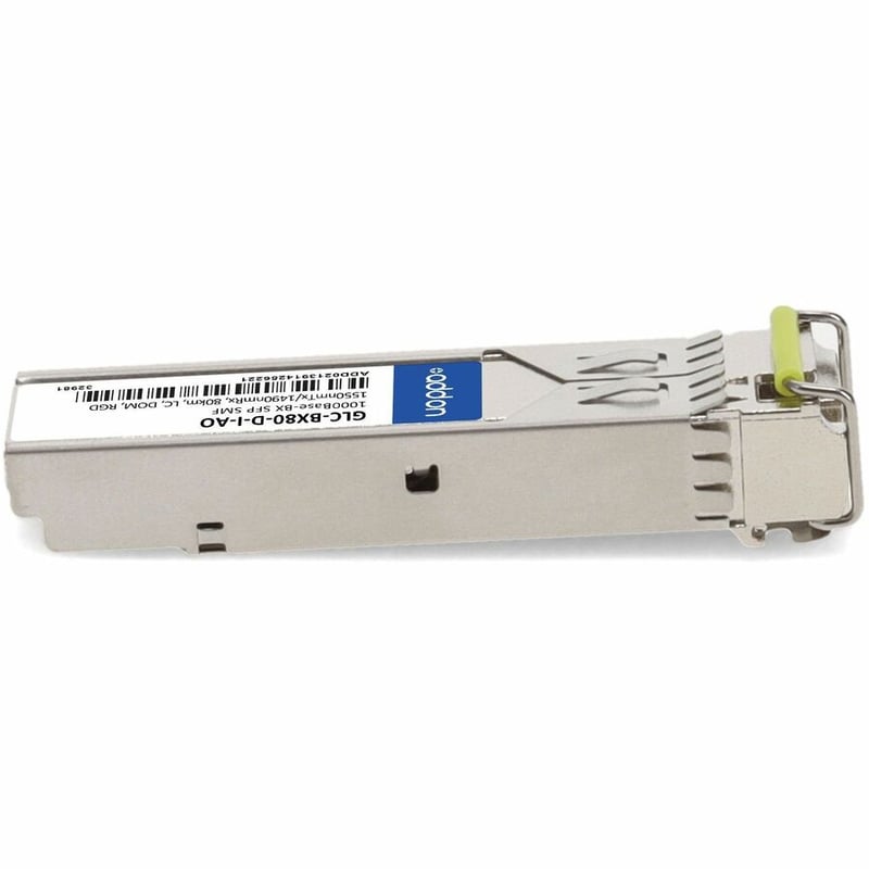 AddOn Cisco GLC-BX80-D-I Compatible TAA Compliant 1000Base-BX SFP Transceiver (SMF, 1550nmTx/1490nmRx, 80km, LC, DOM, Rugged)
