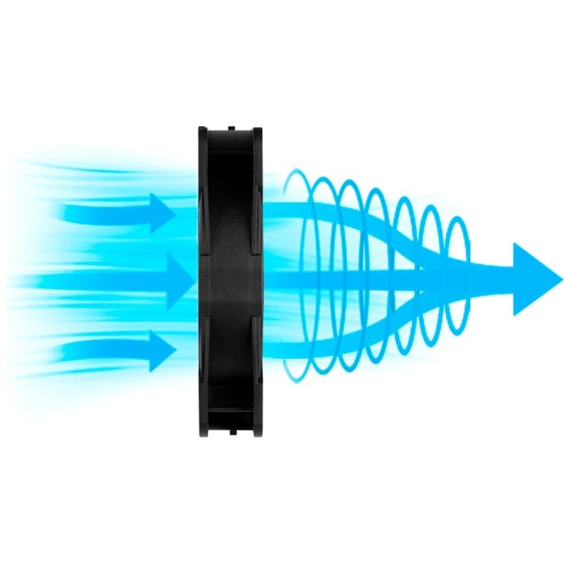 Arctic P12 PWM PST RGB 0dB Semi-Passive 120 mm Case Fan with RGB - 1 Pack - Thumbnail 3
