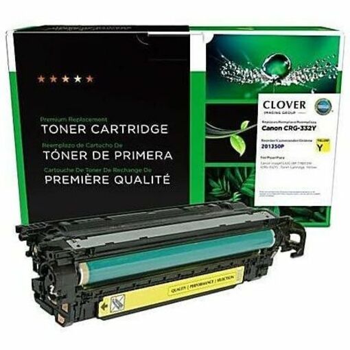 Clover Imaging Remanufactured Yellow Toner Cartridge for Canon CRG-332Y (6260B012) - Thumbnail 2