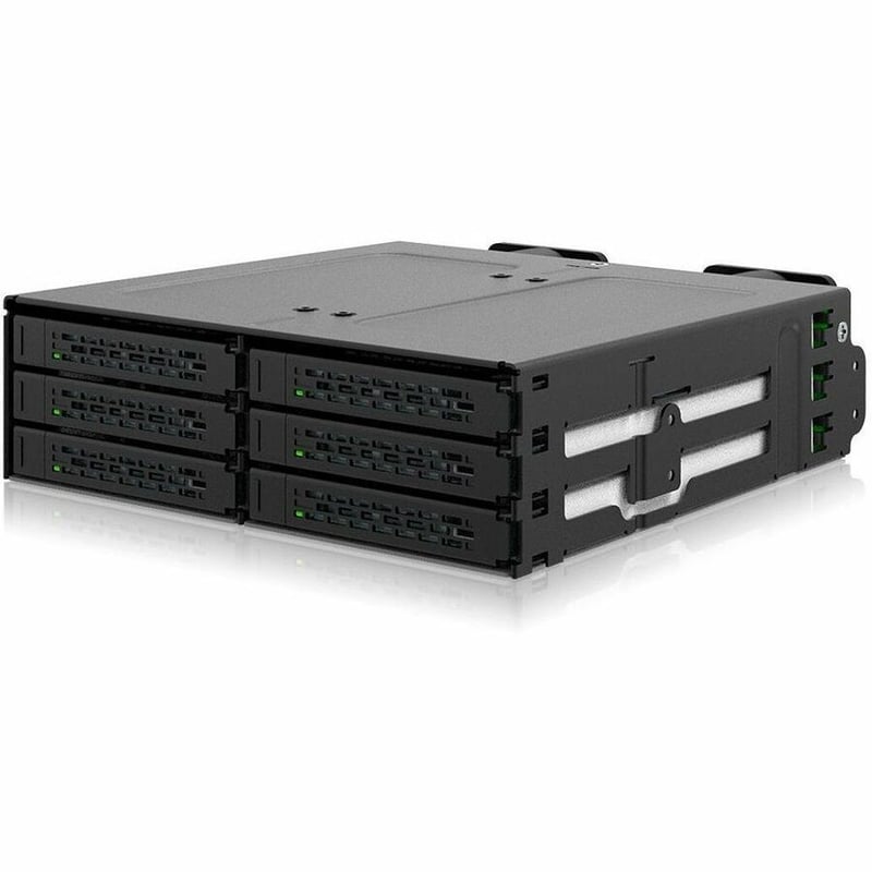 Icy Dock CP097 Drive Enclosure for 5.25" U.2, U.3, PCI Express NVMe 4.0 x4 - SFF-8654 SlimSAS Host Interface Internal - Black - Thumbnail 3