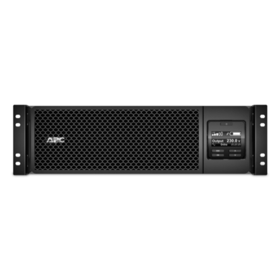 APC Smart-UPS On-Line, 5kVA, Rackmount 3U, 208V/230V, Hard wire 3-wire(2PH+G)+3-wire(H+N+E)+3-wire(H+N+G) outlets, Network Card+SmartSlot, W/ rail kit