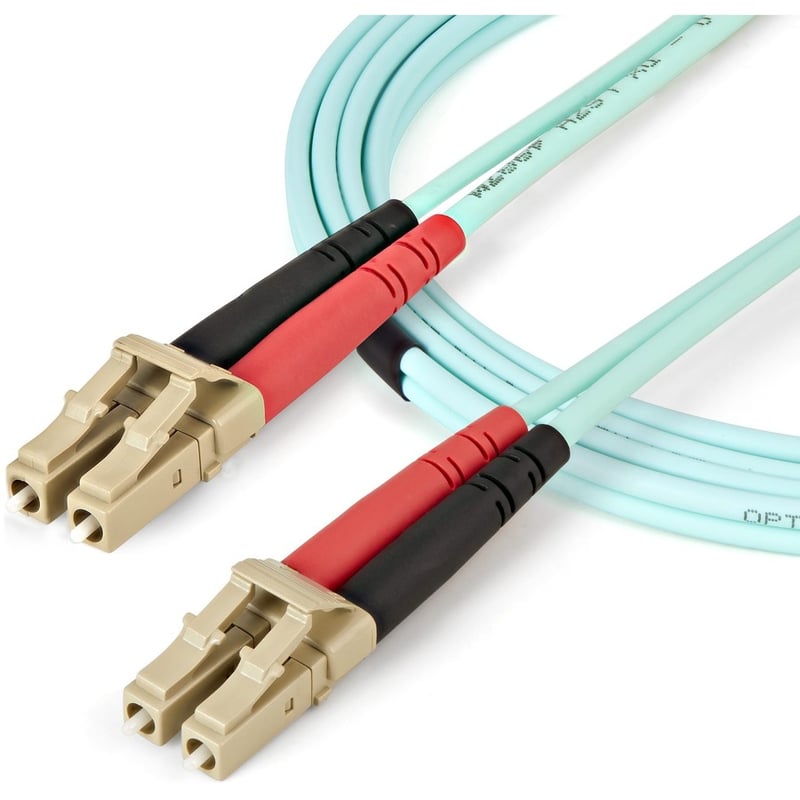 StarTech.com 2m (6ft) LC/UPC to LC/UPC OM4 Multimode Fiber Optic Cable, 50/125m LOMMF/VCSEL Zipcord Fiber, 100G, LSZH Fiber Patch Cord - Thumbnail 4