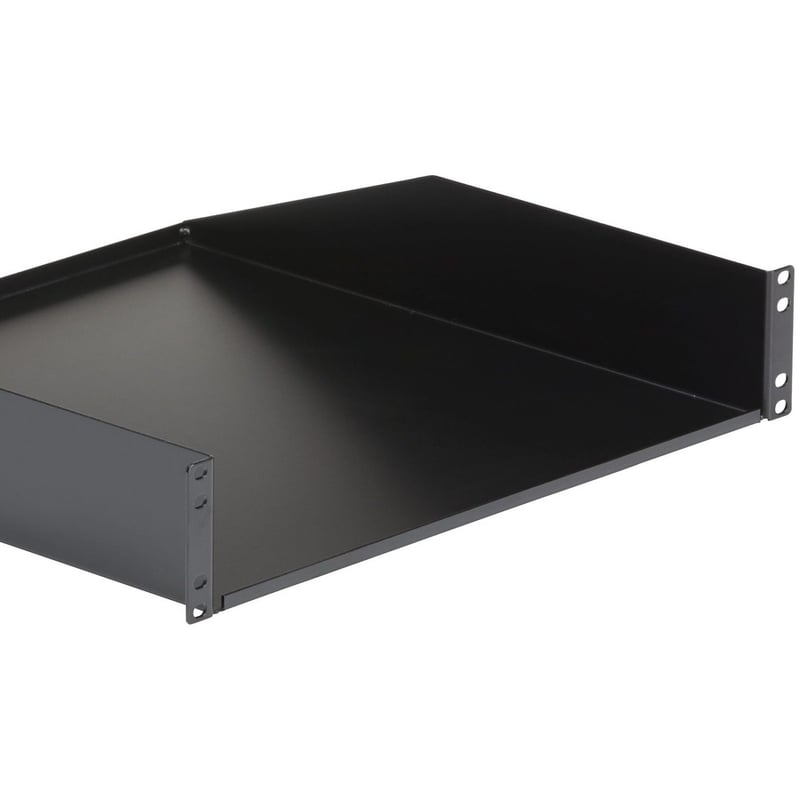 StarTech.com 2U Server Rack Cabinet Shelf - Fixed 18" Deep Cantilever Rackmount Tray for 19" Data/AV/Network Enclosure - Weight Cap. 125lbs/56kg - Thumbnail 5