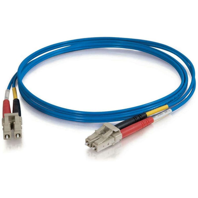 C2G-10m LC-LC 50/125 OM2 Duplex Multimode PVC Fiber Optic Cable - Blue - Thumbnail 2