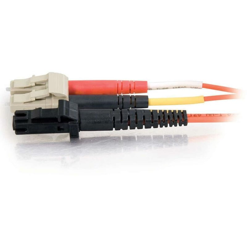 C2G-10m LC-MTRJ 62.5/125 OM1 Duplex Multimode PVC Fiber Optic Cable - Orange - Thumbnail 4