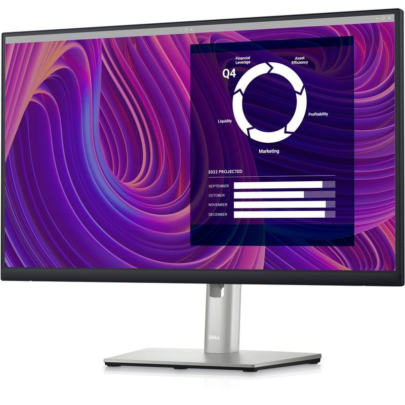 Dell P2423D 24" Class QHD LCD Monitor - 16:9 - Black, Silver - Thumbnail 1