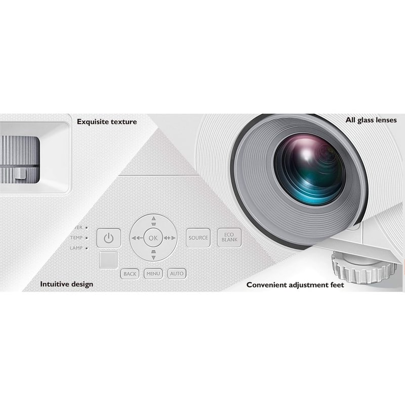 BenQ MS560 DLP Projector - 4:3 - White - Thumbnail 2