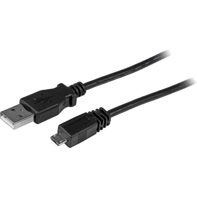 StarTech.com USB cable - 4 pin USB Type A (M) - Micro-USB Type B (M) - 10 ft ( USB / Hi-Speed USB ) - Thumbnail 1