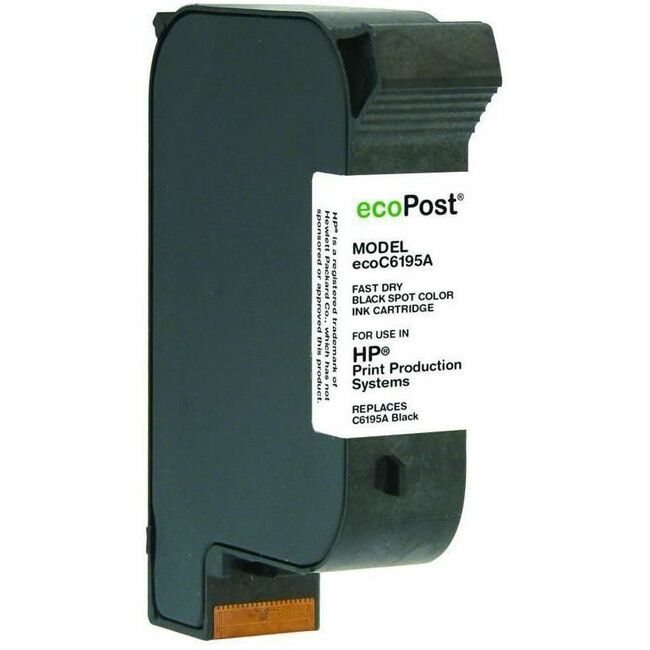 ecoPost Non-OEM New Postage Meter Fast Dry Black Ink Cartridge for HP C6195A - Thumbnail 1