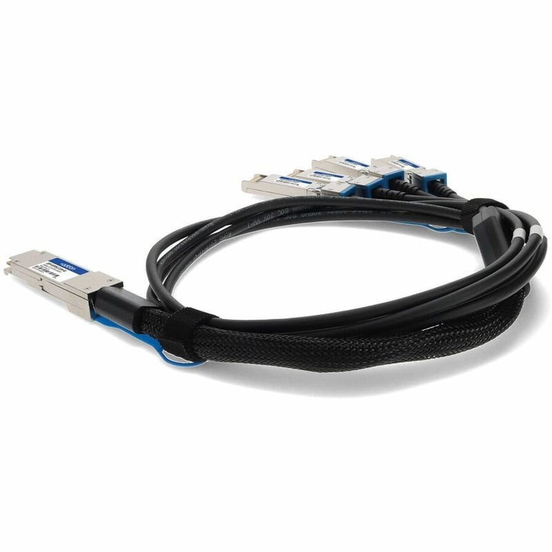 AddOn Cisco QSFP-4SFP25G-CU5M Compatible TAA Compliant 100GBase-CU QSFP28 to 4xSFP28 Direct Attach Cable (Passive Twinax, 5m) - Thumbnail 3