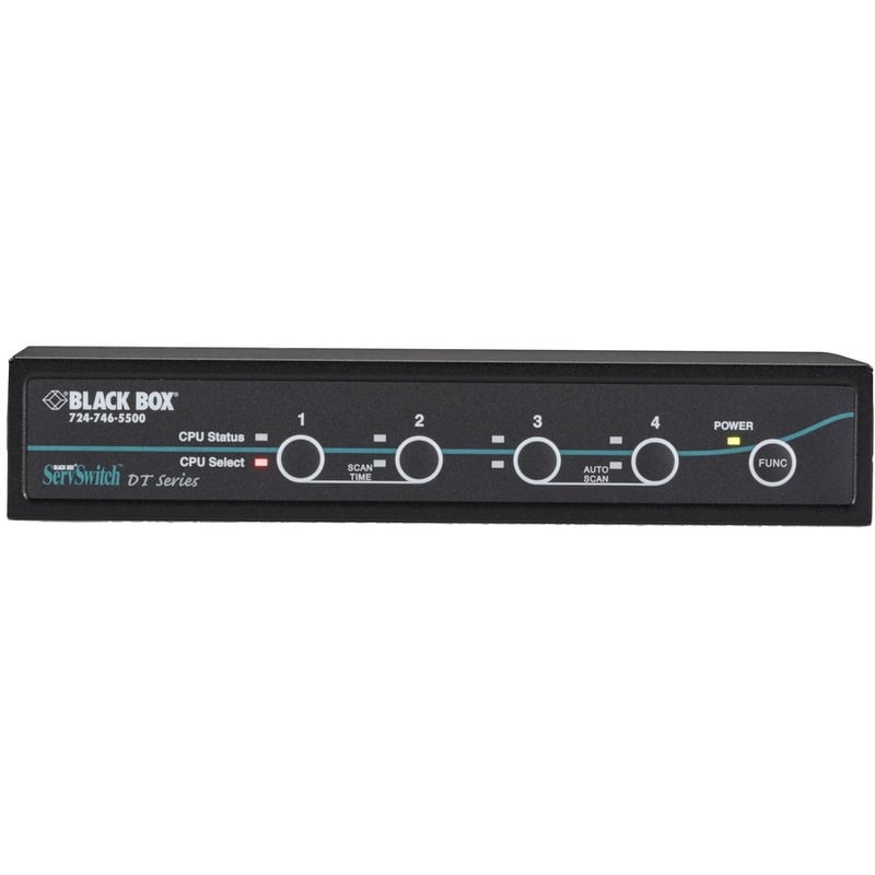 Black Box ServSwitch DT DVI 4-Port with Emulated USB Keyboard/Mouse - Thumbnail 2