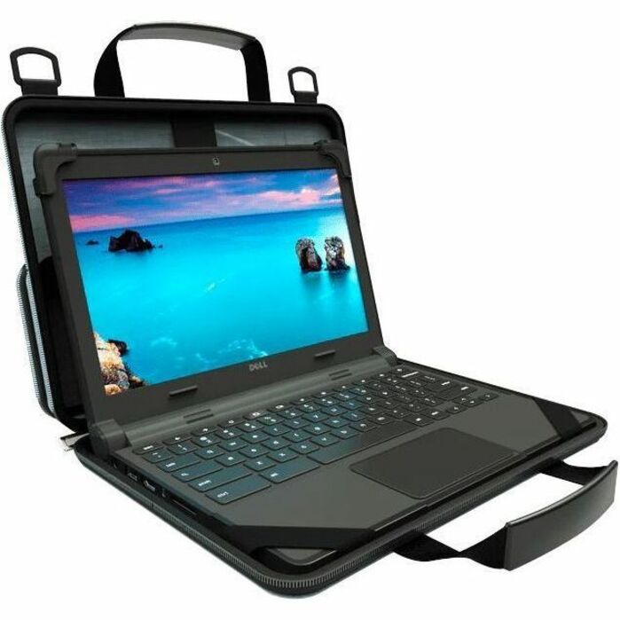 UZBL Always-On Carrying Case for 8.5" to 11.8" Chromebook - Deep Blue - Thumbnail 4
