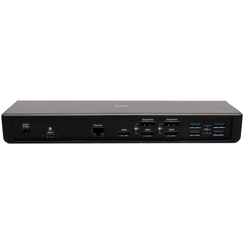 C2G USB C Triple Monitor Docking Station, HDMI, DisplayPort, Ethernet, USB - 85W Power Delivery - TAA Compliant - Thumbnail 3