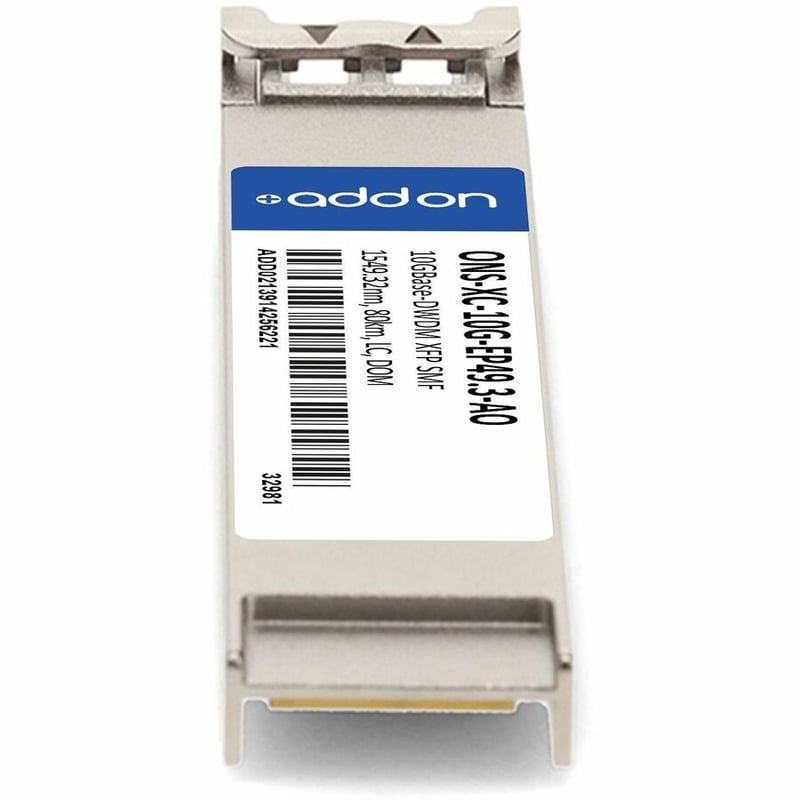 AddOn Cisco® ONS-XC-10G-EP49.3 Compatible TAA 10GBase-DWDM XFP Transceiver 100GHz (SMF, 1549.32nm, 80km, LC, DOM) - Thumbnail 4
