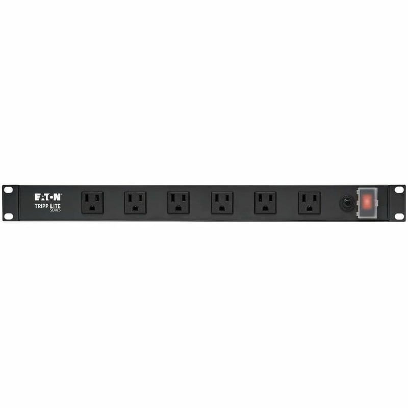 1U RACK-MOUNT POWER STRIP 120V 15A 5-15P 12 RIGHT-ANGLE 5-15R - Thumbnail 4
