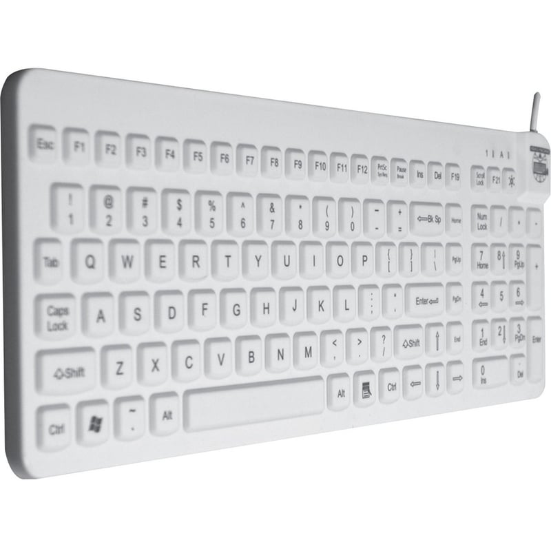 Man & Machine Premium Full Size Waterproof Disinfectable Keyboard - Thumbnail 5