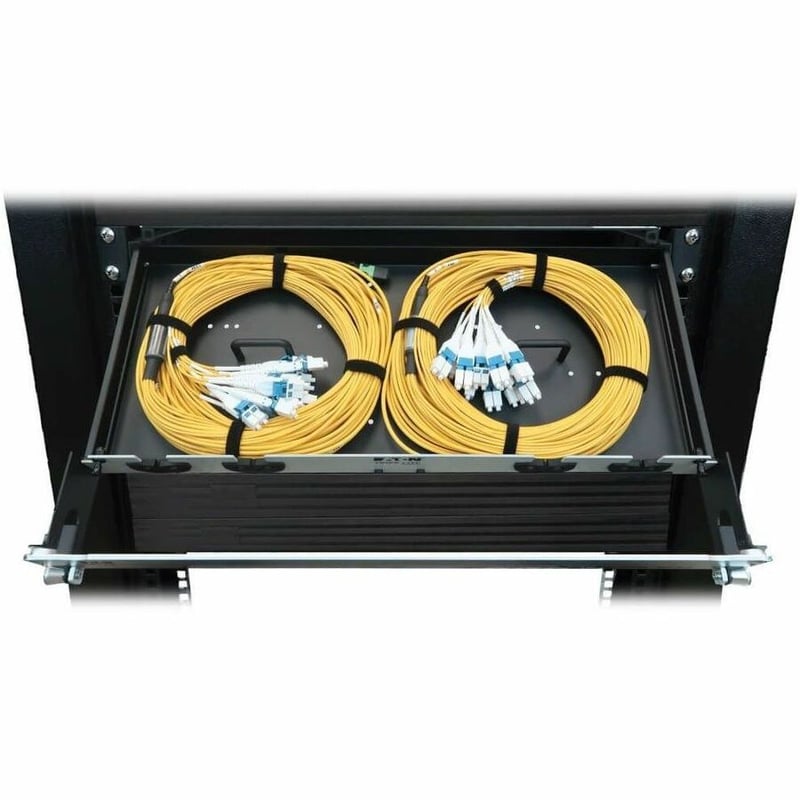 Eaton Tripp Lite Series Preloaded Fiber Panel, 1U - 2x (24F MTP/MPO-APC to 12x LC Duplex F/M) 24F Trunk Cables, OS2 Singlemode, 20 m (65.6 ft.) - Thumbnail 3