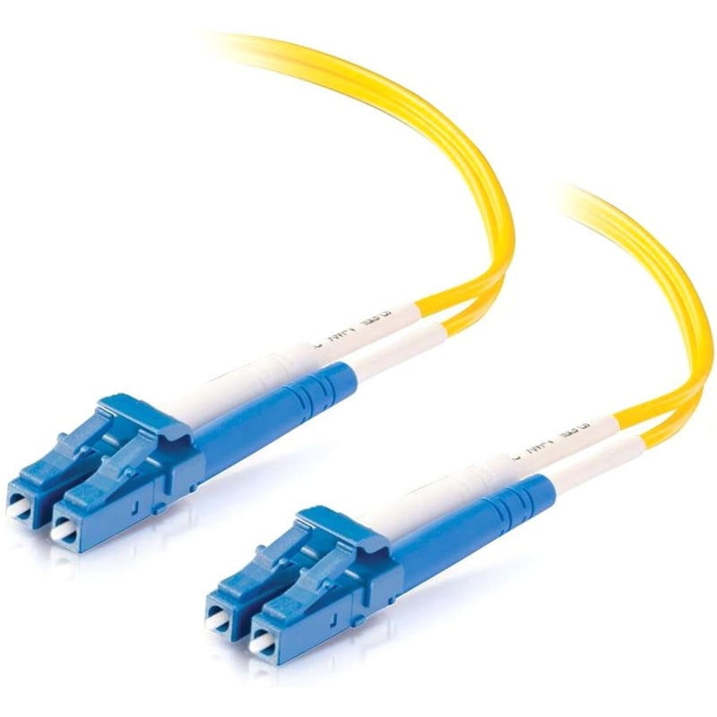 C2G 9.8ft (3m) LC-LC 9/125 OS2 Duplex Single-Mode PVC Fiber Optic Cable - Yellow - Thumbnail 2