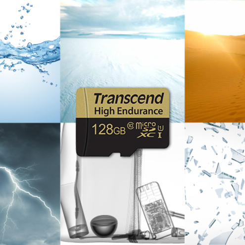 Transcend High Endurance 128 GB Class 10 microSDXC - Thumbnail 3
