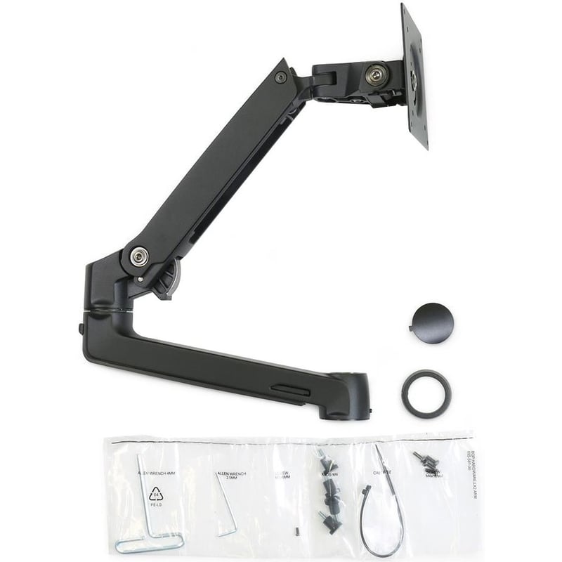 Ergotron Mounting Arm for Monitor, Notebook, LCD Display - Matte Black - Thumbnail 2