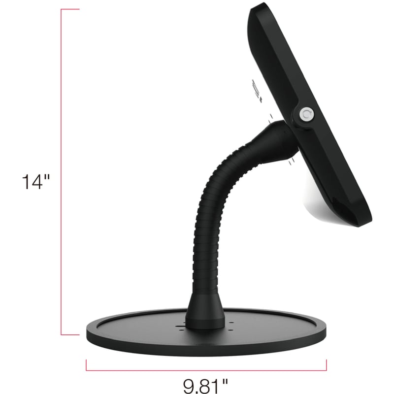 The Joy Factory Elevate II Flex Countertop Kiosk for Galaxy Tab A 10.1 (2019) (Black) - Thumbnail 5