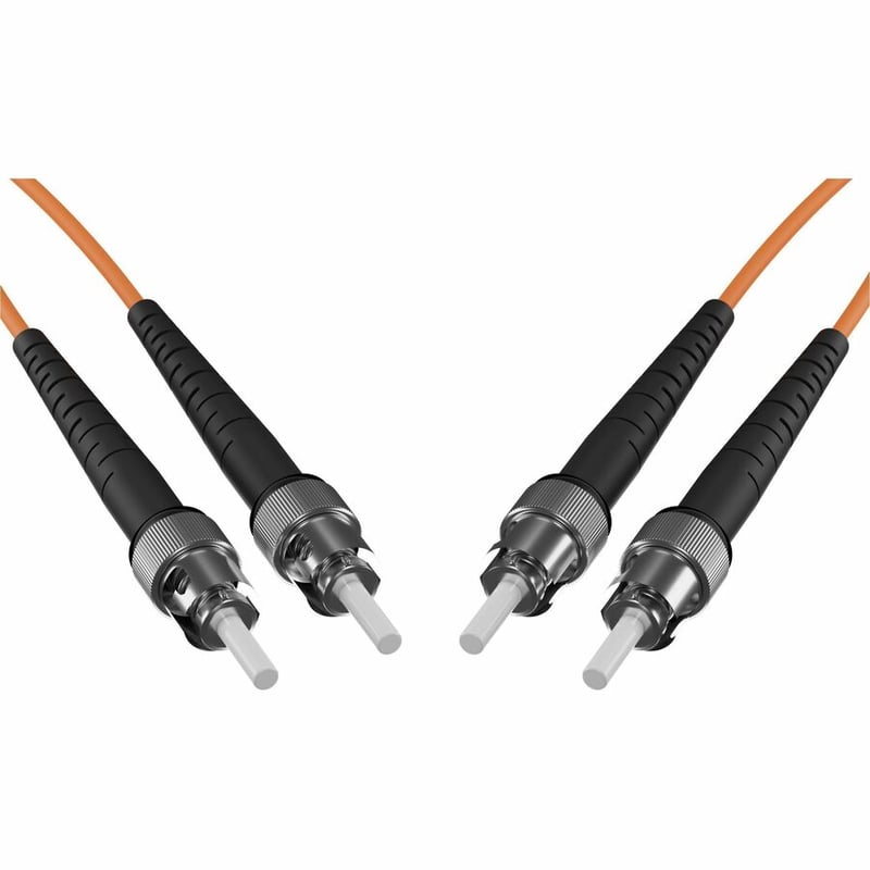 UNC 05M ST TO ST OM2 1GB FIBER OPTIC CABLE, ORANGE, OFNR, 50/125 MULTIMODE DUPLE - Thumbnail 3