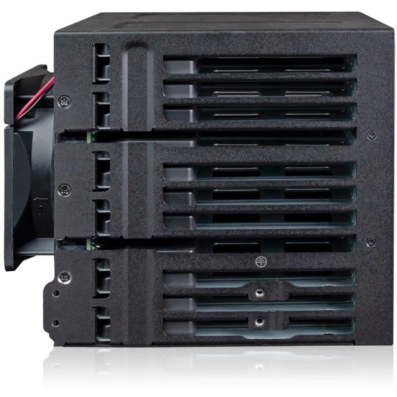Icy Dock ToughArmor MB924IP-B Drive Enclosure for 5.25" SATA, Serial Attached SCSI (SAS) - Mini-SAS Host Interface External - Black - Thumbnail 5