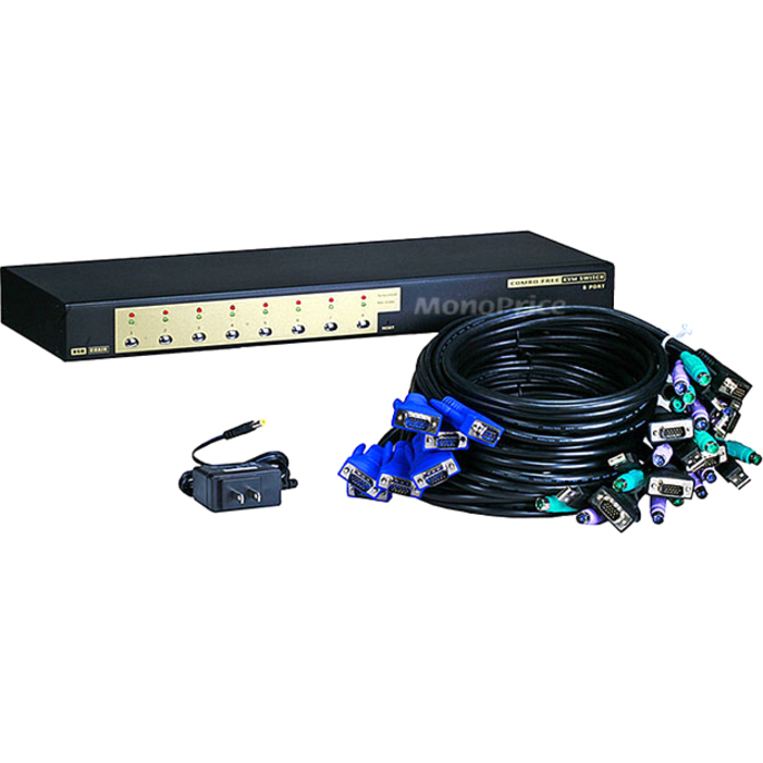 Monoprice 8-Port USB PS2 Combo KVM Switch with Cable - Retail - Thumbnail 5