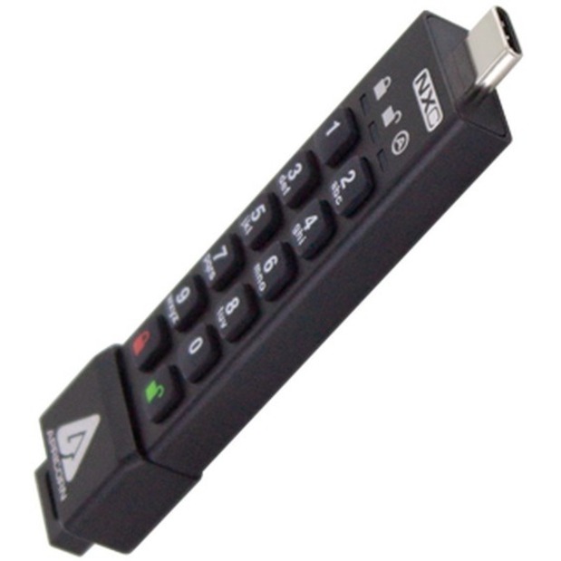 Apricorn Aegis Secure Key 3NXC 128GB USB 3.2 (Gen 1) Type C Flash Drive - Thumbnail 3