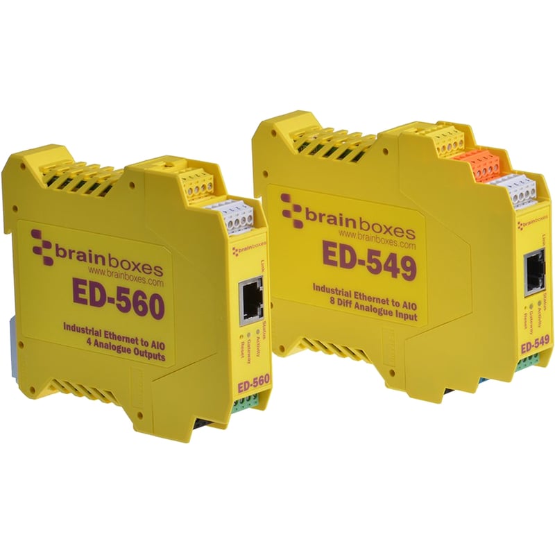 Brainboxes - Ethernet to 8 Analogue Inputs + RS485 Gateway - Thumbnail 4
