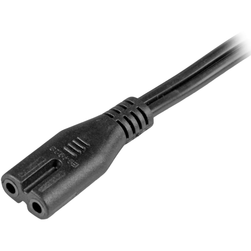StarTech.com 6ft (2m) Laptop Power Cord, NEMA 1-15P to C7, 10A 125V, 18AWG, Laptop Replacement Power Cord, Power Brick Cable, UL Listed - Thumbnail 2