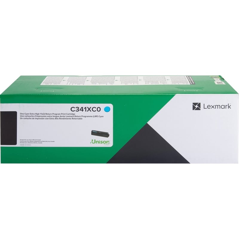Lexmark Unison Original Extra High Yield Laser Toner Cartridge - Cyan - 1 Each - Thumbnail 2
