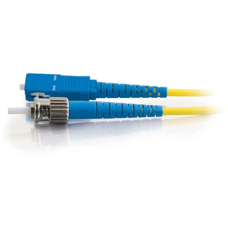 C2G-3m SC-ST 9/125 OS1 Simplex Singlemode Fiber Optic Cable (Plenum-Rated) - Yellow - Thumbnail 4