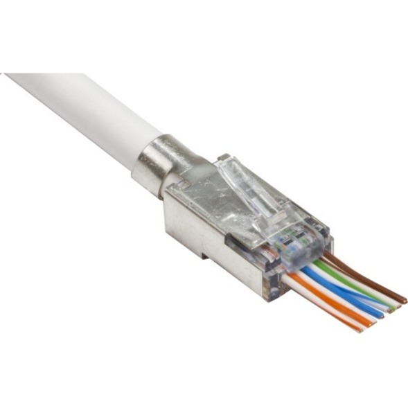 Platinum Tools Shielded EZ-RJ45 for CAT5e & CAT6 with External Ground - Thumbnail 2