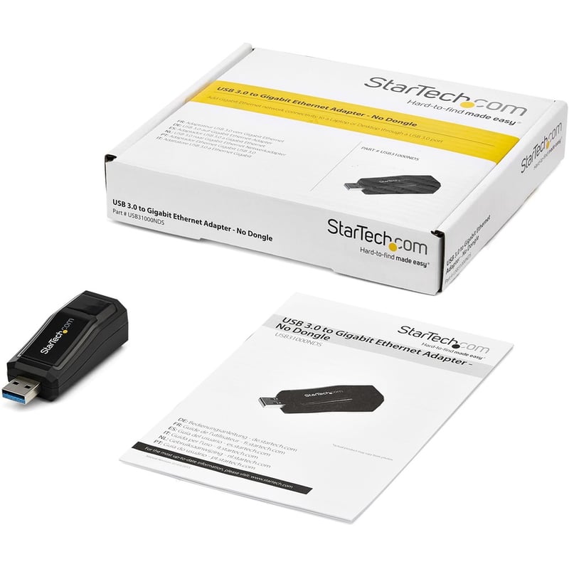 StarTech.com USB 3.0 to Gigabit Ethernet NIC Network Adapter - 10/100/1000 Mbps - Thumbnail 4