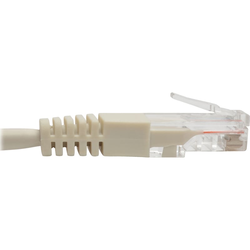 Eaton Tripp Lite Series Cat5e 350 MHz Molded (UTP) Ethernet Cable (RJ45 M/M), PoE - White, 25 ft. (7.62 m) - Thumbnail 4