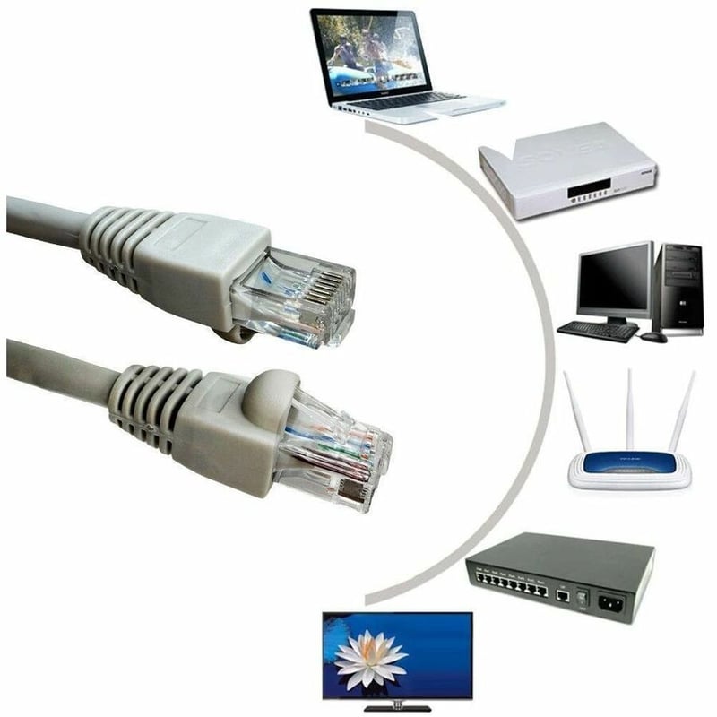 4XEM 10FT Cat6A Snagless RJ45 Ethernet Patch Cable (Gray, 10Gbps, Pure Copper, UTP) - Thumbnail 5