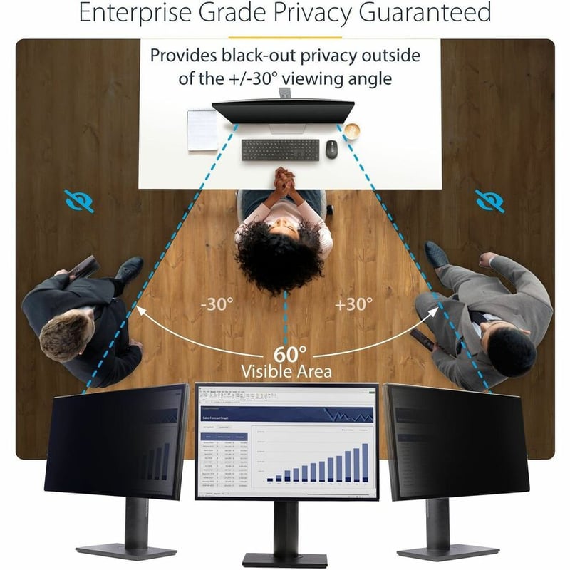 27IN MONITOR PRIVACY SCREEN - HANGING ACRYLIC FILTER/SHIELD - Thumbnail 2