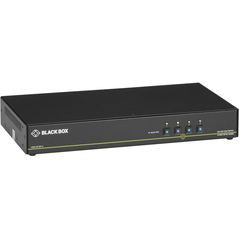 Black Box NIAP 3.0 Secure 4-Port Single-Head DisplayPort KVM Switch - Thumbnail 1
