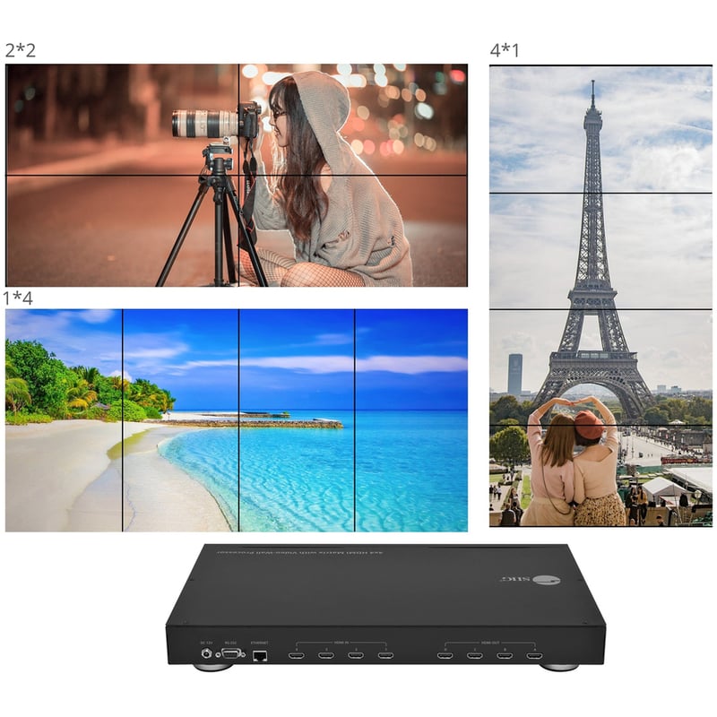 SIIG 4x4 HDMI Matrix & VideoWall Processor with RS232 - Thumbnail 3