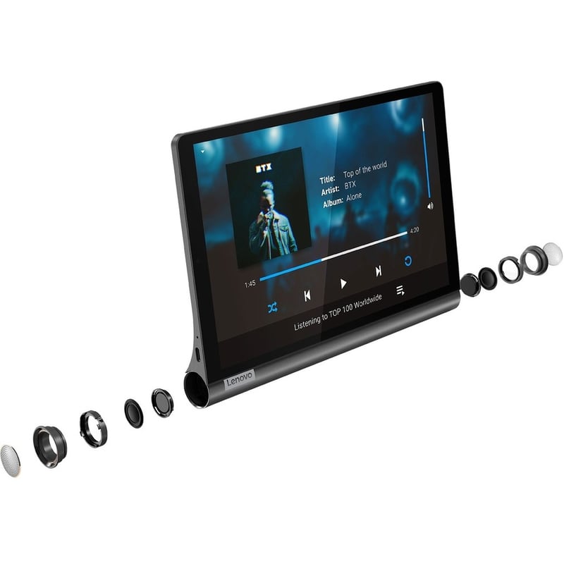 Lenovo Yoga Smart Tab YT-X705F Tablet - 10.1" WUXGA - Qualcomm Snapdragon 439 - 4 GB - 64 GB Storage - Android 9.0 Pie - Iron Gray